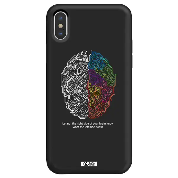 Brain Apple iPhone X Silicone black Case