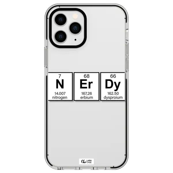 Nerdy Chemical Apple iPhone 11 pro impact black border Case