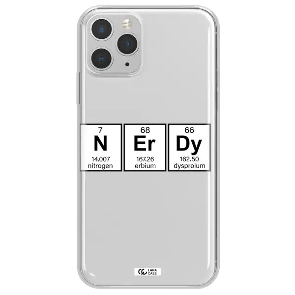 Nerdy Chemical Apple iPhone 11 pro max Clear TPU Case