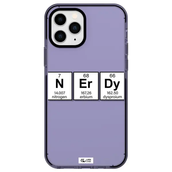 Nerdy Chemical Apple iPhone 11 pro max impact Lilac Case