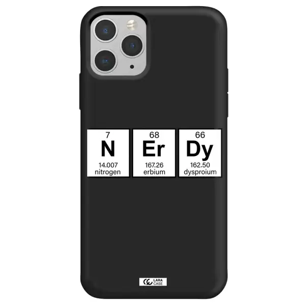 Nerdy Chemical Apple iPhone 11 pro Silicone black Case