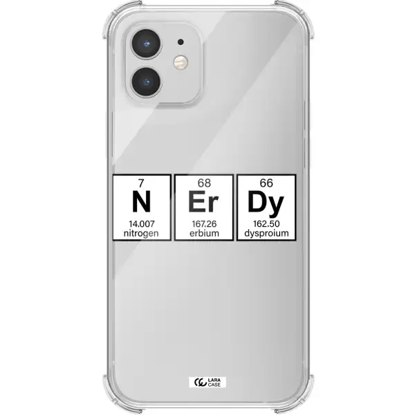 Nerdy Chemical Apple iPhone 12 Clear PC Case