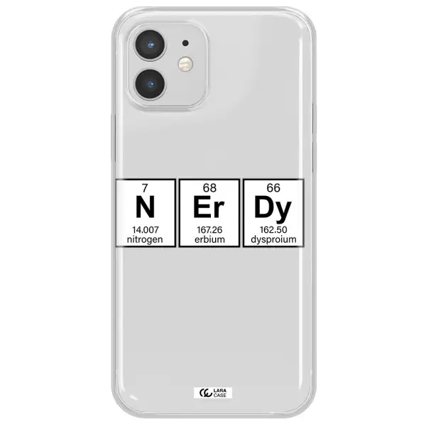 Nerdy Chemical Apple iPhone 12 mini Clear TPU Case