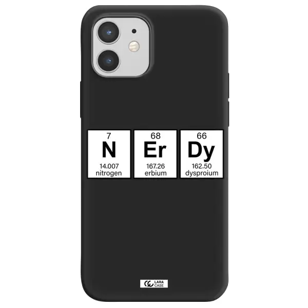 Nerdy Chemical Apple iPhone 12 mini Silicone black Case