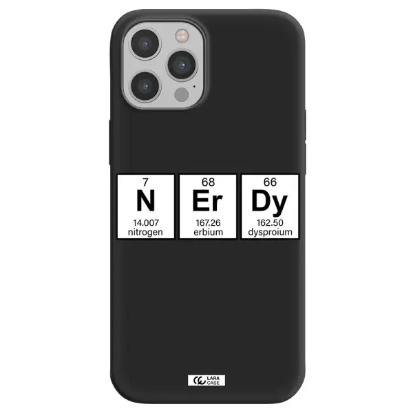 Nerdy Chemical Apple iPhone 12 pro Silicone black Case