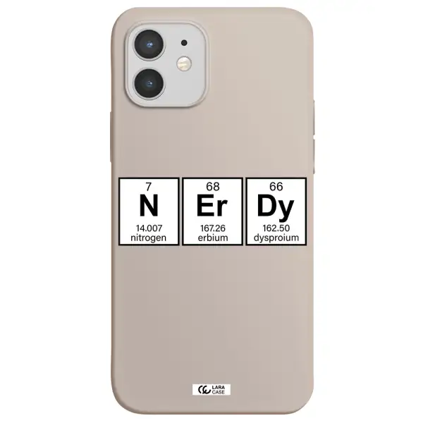 Nerdy Chemical Apple iPhone 12 Silicone Stone Case