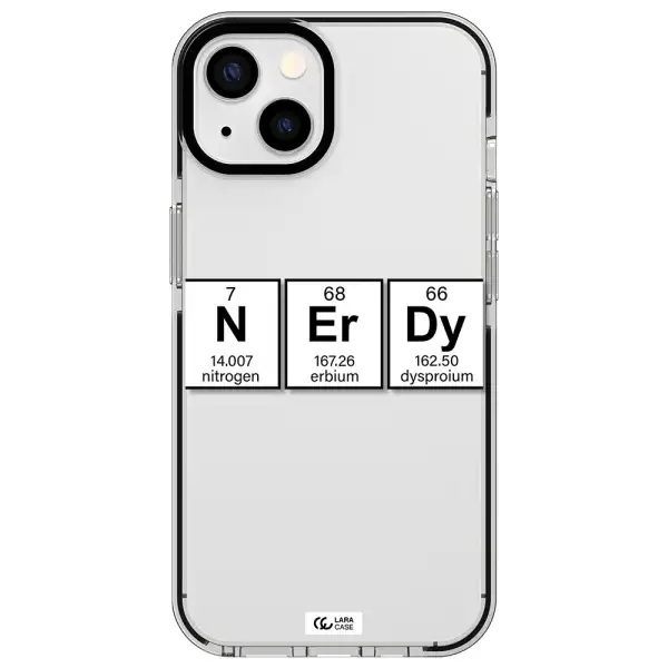 Nerdy Chemical Apple iPhone 13 impact black border Case