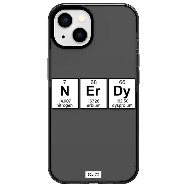 Nerdy Chemical Apple iPhone 13 impact Smoke Black Case