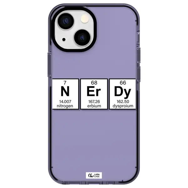 Nerdy Chemical Apple iPhone 13 mini impact Lilac Case