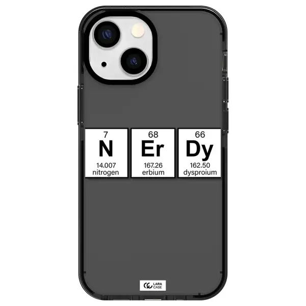 Nerdy Chemical Apple iPhone 13 mini impact Smoke Black Case