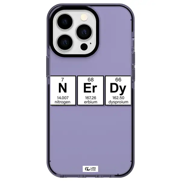 Nerdy Chemical Apple iPhone 13 Pro impact Lilac Case