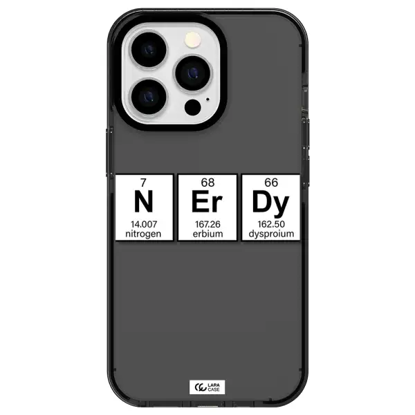 Nerdy Chemical Apple iPhone 13 Pro impact Smoke Black Case