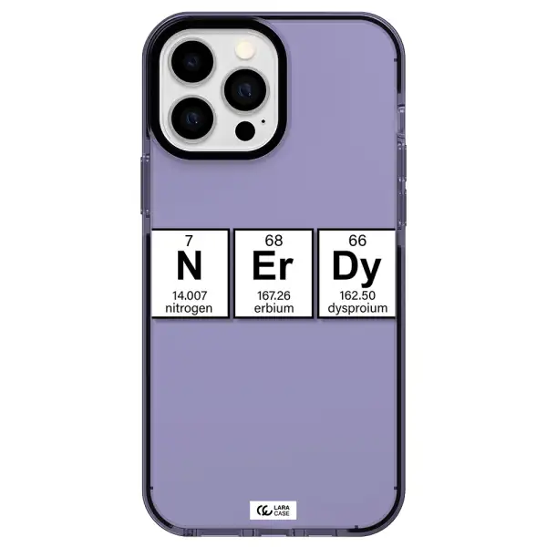 Nerdy Chemical Apple iPhone 13 Pro Max impact Lilac Case