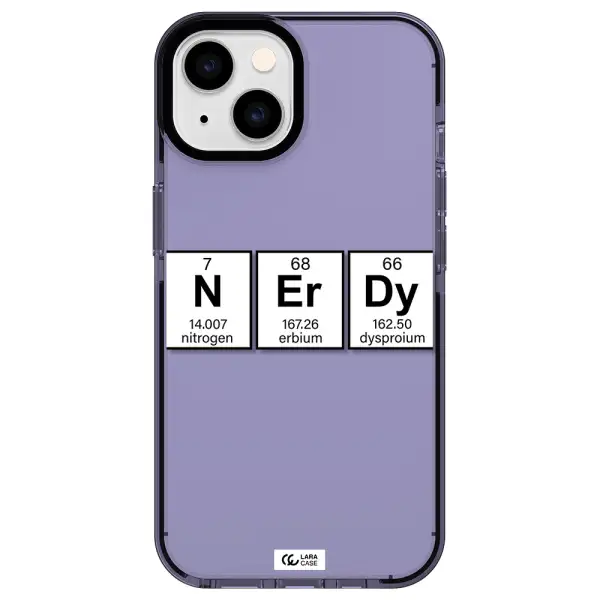 Nerdy Chemical Apple iPhone 14 impact Lilac Case