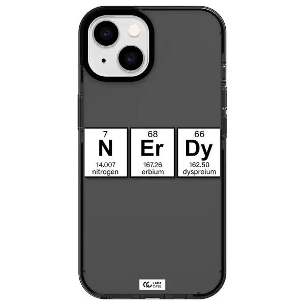 Nerdy Chemical Apple iPhone 14 impact Smoke Black Case