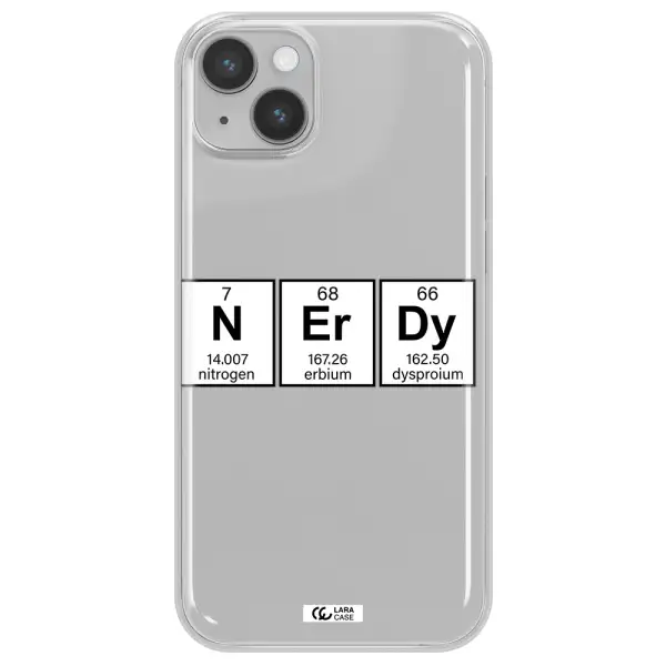 Nerdy Chemical Apple iPhone 14 plus Clear TPU Case