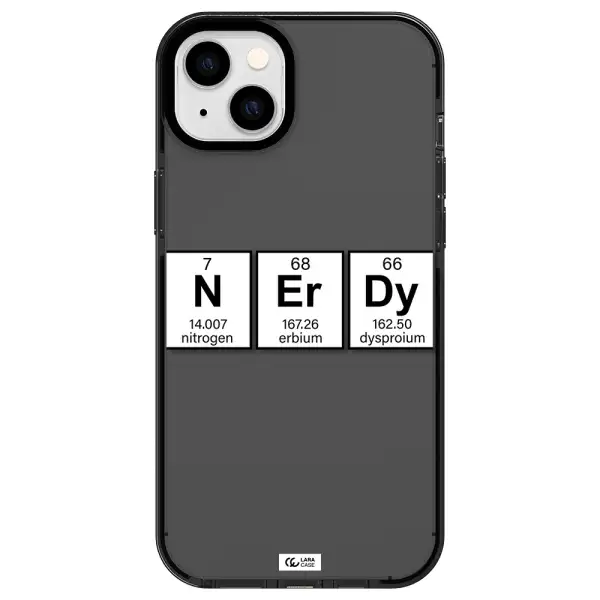 Nerdy Chemical Apple iPhone 14 plus impact Smoke Black Case
