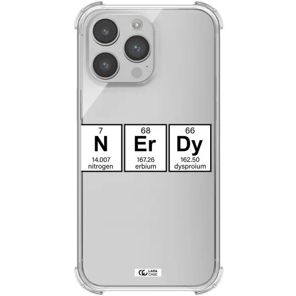 Nerdy Chemical Apple iPhone 14 pro Clear PC Case