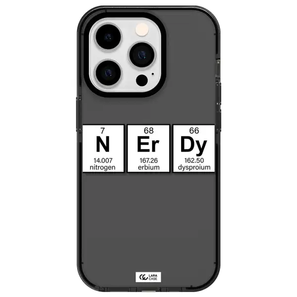 Nerdy Chemical Apple iPhone 14 pro impact Smoke Black Case