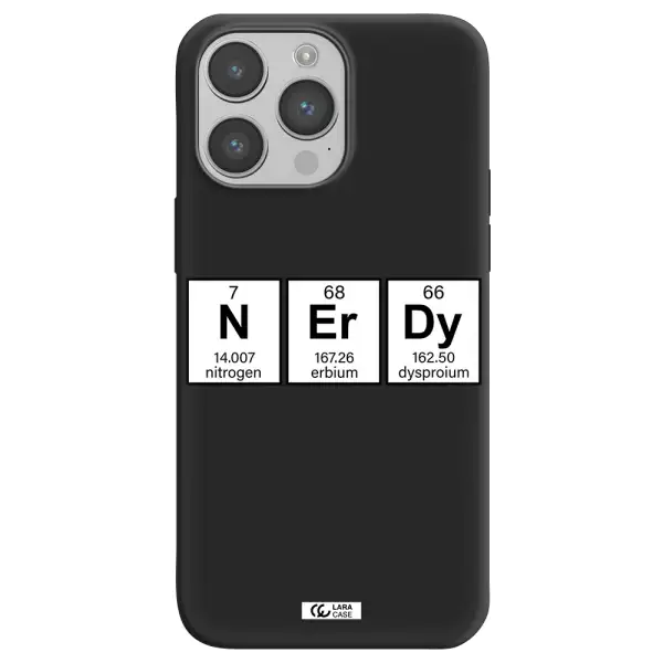 Nerdy Chemical Apple iPhone 14 pro max Silicone black Case