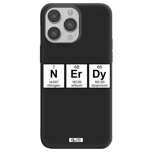 Nerdy Chemical Apple iPhone 14 pro Silicone black Case