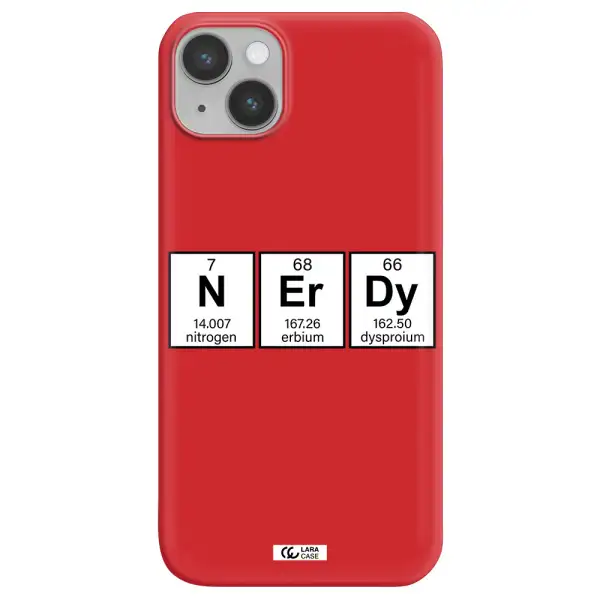 Nerdy Chemical Apple iPhone 14 Silicone Imperial Red Case
