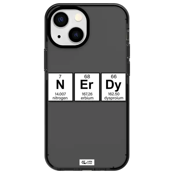Nerdy Chemical Apple iPhone 15 impact Smoke Black Case
