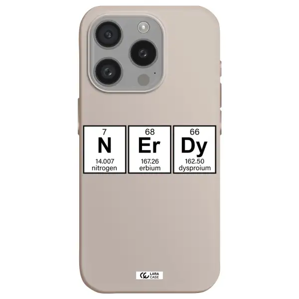 Nerdy Chemical Apple Iphone 15 Pro Silicone Stone Case