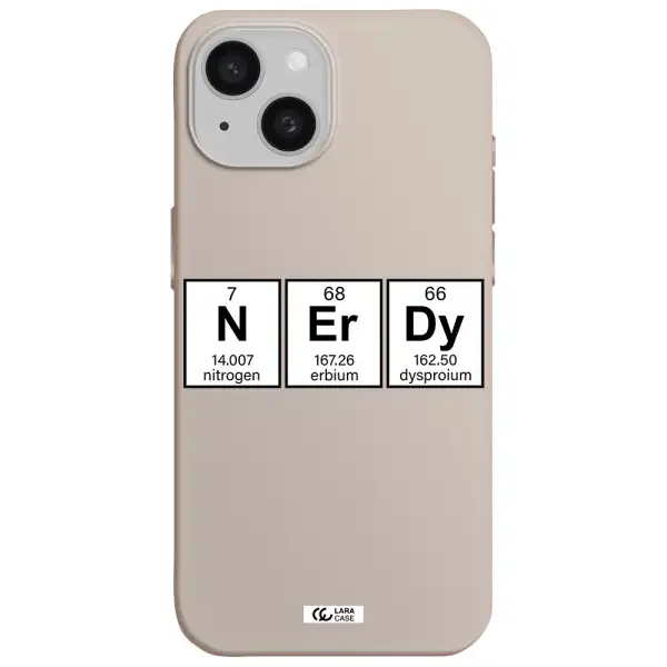 Nerdy Chemical Apple iPhone 15 Silicone Stone Case