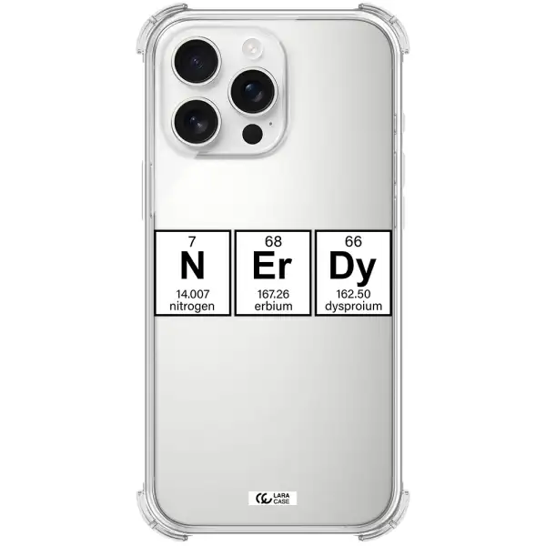 Nerdy Chemical Apple Iphone 16 Pro Max Clear Pc Case