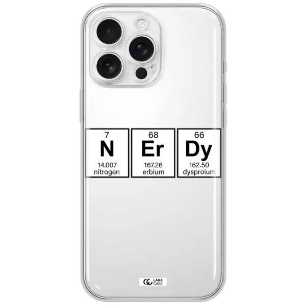 Nerdy Chemical Apple Iphone 16 Pro Max Clear Tpu Case