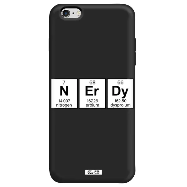 Nerdy Chemical Apple iPhone 6S Silicone black Case