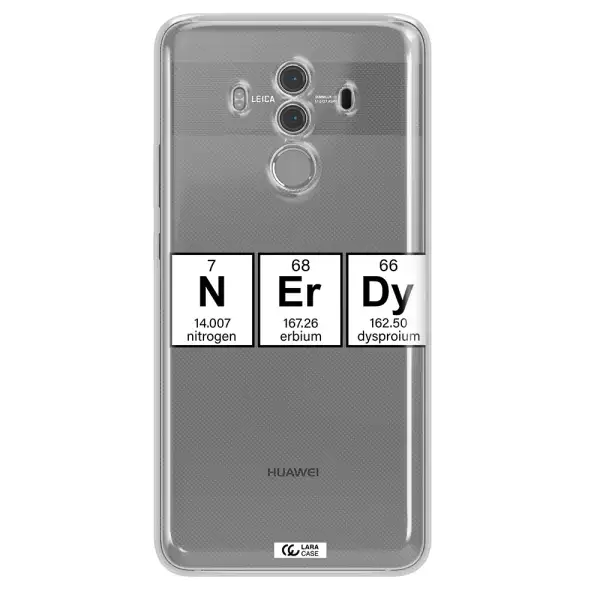 Nerdy Chemical Huawei Mate 10 Pro Clear TPU Case