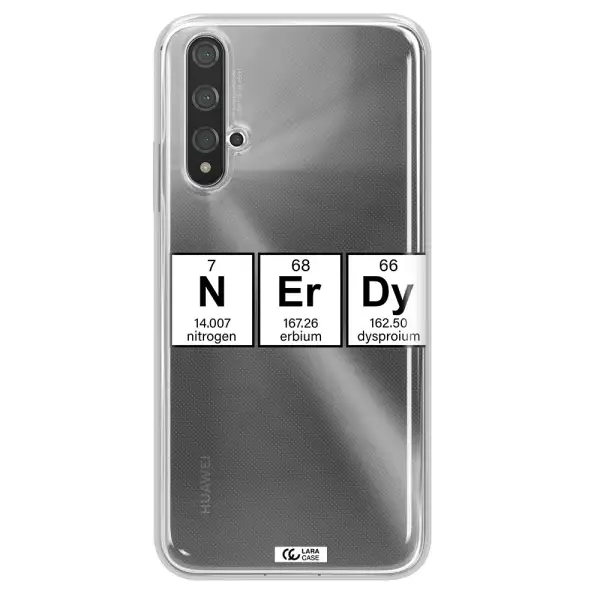 Nerdy Chemical Huawei Nova 5t Clear TPU Case