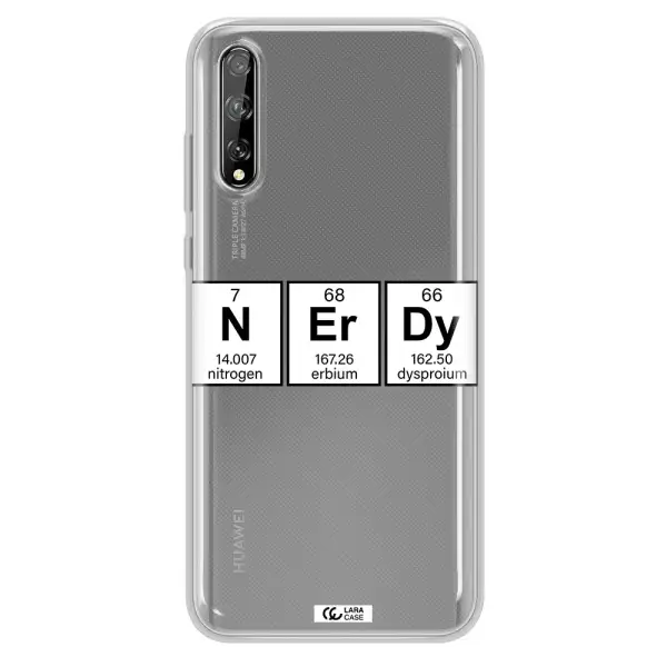 Nerdy Chemical Huawei P Smart S Clear TPU Case