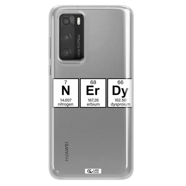 Nerdy Chemical Huawei P40 Clear TPU Case
