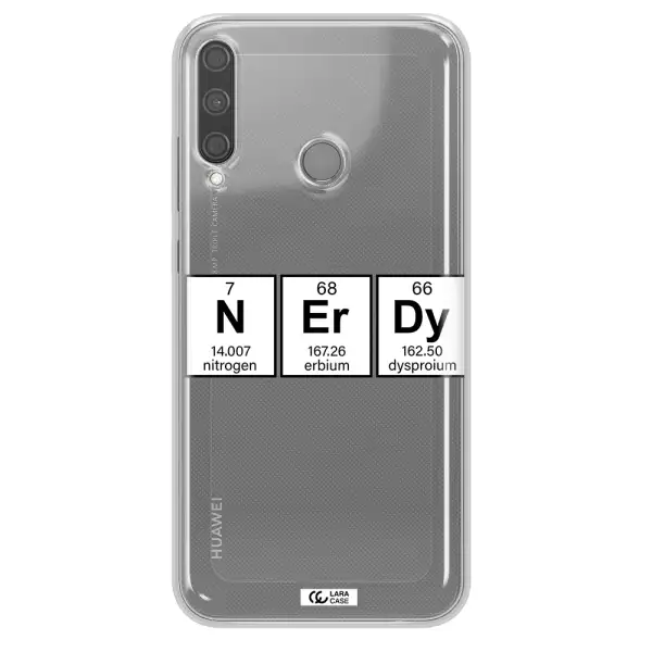 Nerdy Chemical Huawei P40 Lite E Clear TPU Case