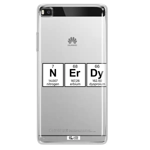 Nerdy Chemical Huawei P8 Clear TPU Case