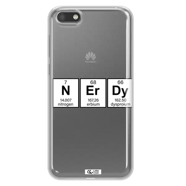 Nerdy Chemical Huawei Y5 2018 Clear TPU Case