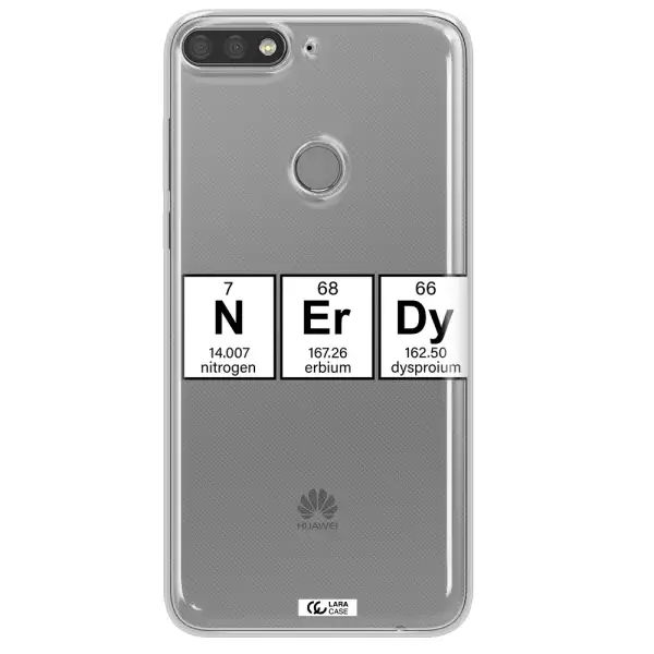 Nerdy Chemical Huawei Y7 Prime 2018 Clear TPU Case