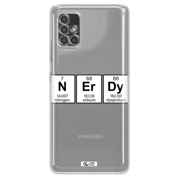 Nerdy Chemical Samsung A40S Clear Tpu Case