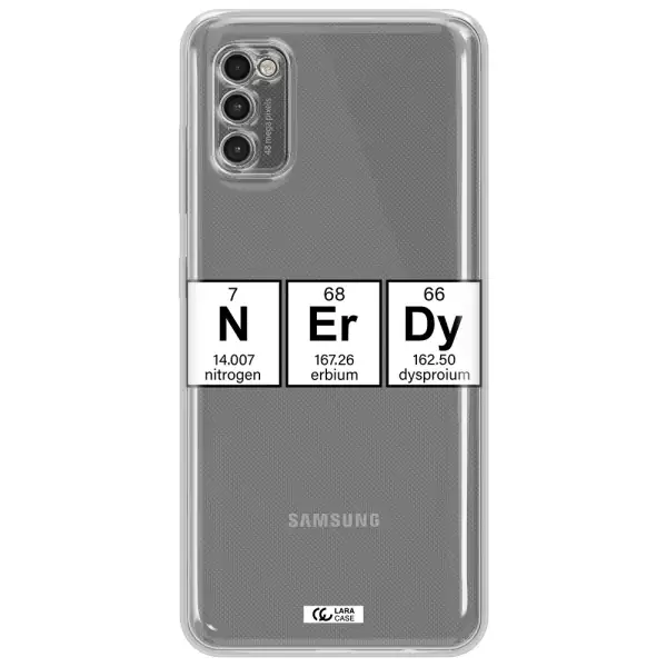 Nerdy Chemical Samsung A41 Clear Tpu Case