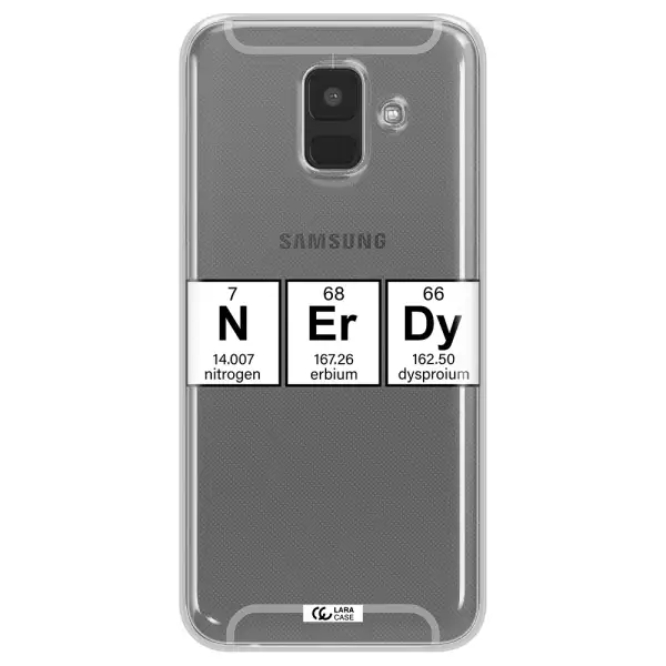 Nerdy Chemical Samsung A6 Clear TPU Case