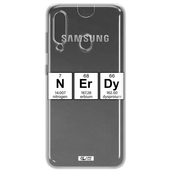 Nerdy Chemical Samsung A60 Clear TPU Case
