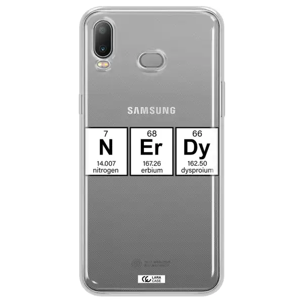 Nerdy Chemical Samsung A6S Clear TPU Case