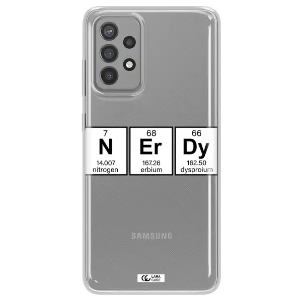 Nerdy Chemical Samsung A72 Clear TPU Case