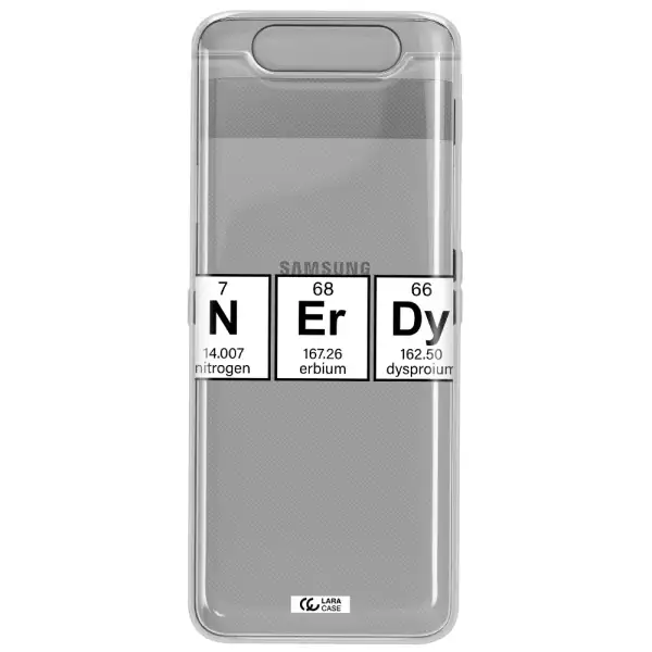 Nerdy Chemical Samsung A80 Clear TPU Case