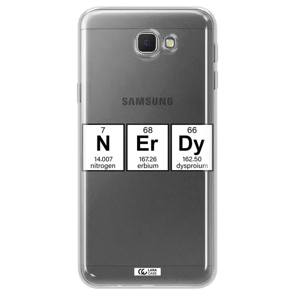 Nerdy Chemical Samsung J5 Prime Clear TPU Case
