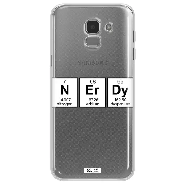 Nerdy Chemical Samsung J6 Clear TPU Case
