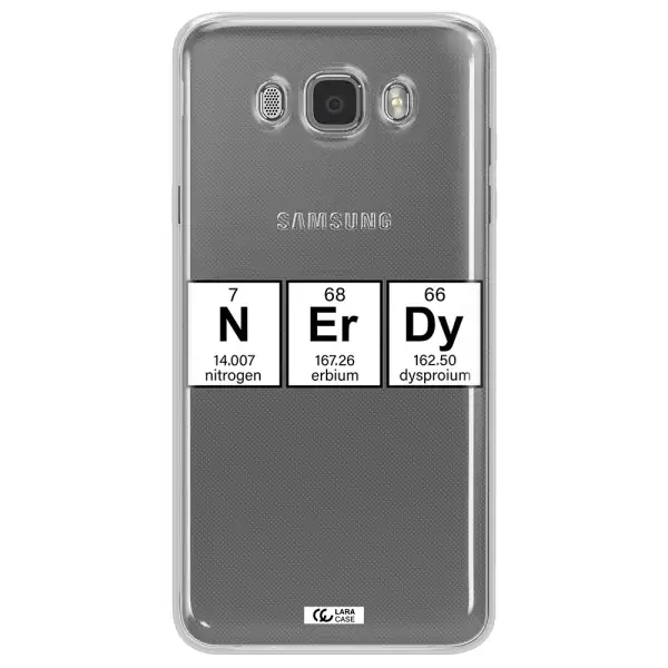Nerdy Chemical Samsung J7 2016 Clear TPU Case
